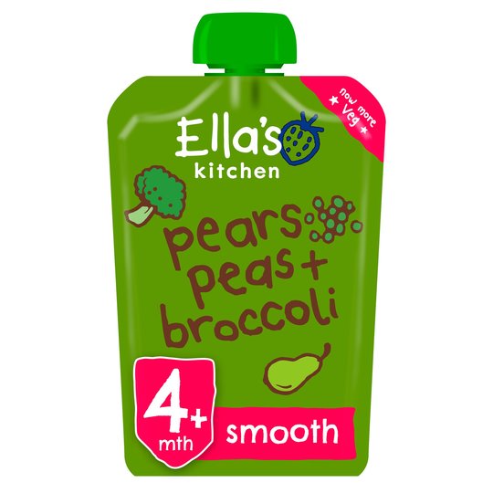 Ella's Kitchen Broccoli, Pears & Peas 120G