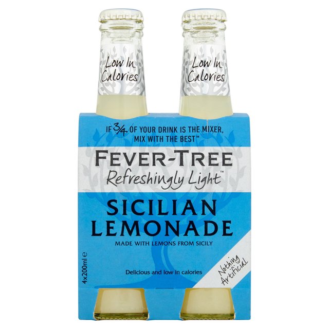 Fever-Tree Refreshingly Light Sicilian Lemonade 4 x 200ml