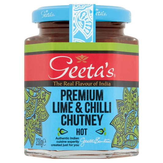 Geeta's Lime & Chilli Chutney Hot 310g