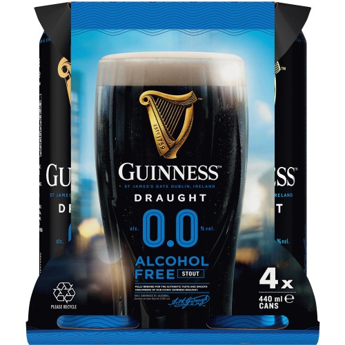 Guinness 0% ABV 4x440ml