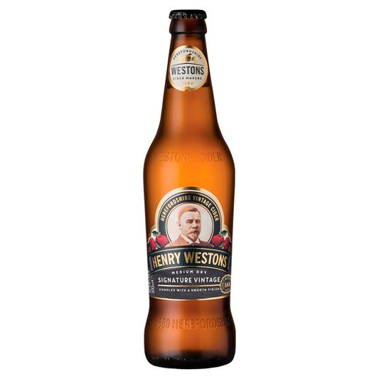 Henry Westons Vintage Oak Aged Medium Dry Cider 500ml