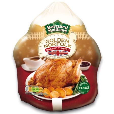 Bernard Matthews Thanksgiving & Christmas Large Turkey 5.4kg to 7.2kg (Serves 8-10)