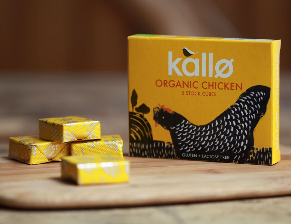 Kallo Foods Organic Chicken Stock Cubes 66G