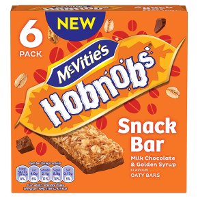 McVitie's Hobnobs Snack Bars Milk Chocolate & Syrup 6x30g