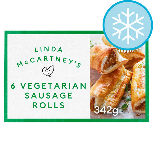 Linda McCartney's 6 Vegetarian Sausage Rolls 342g