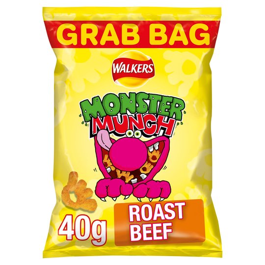 Mega Monster Munch Roast Beef Snacks 40g
