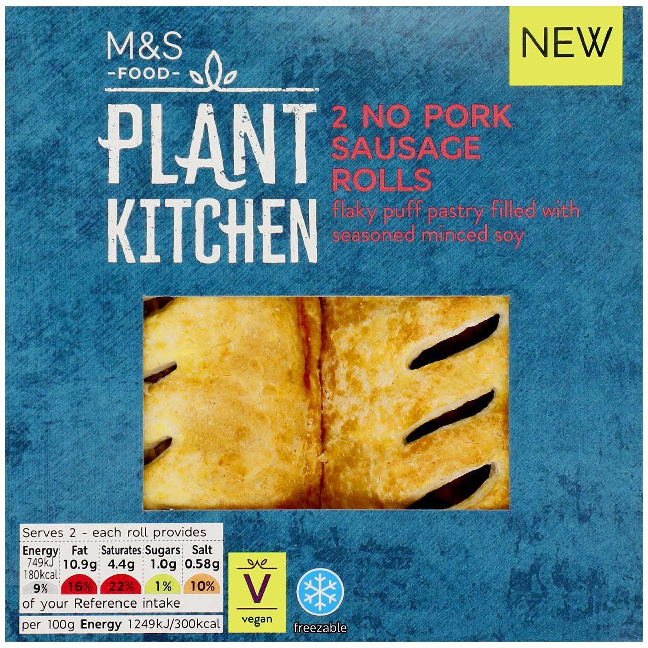 M&S Plant Kitchen No Pork Sausage Rolls