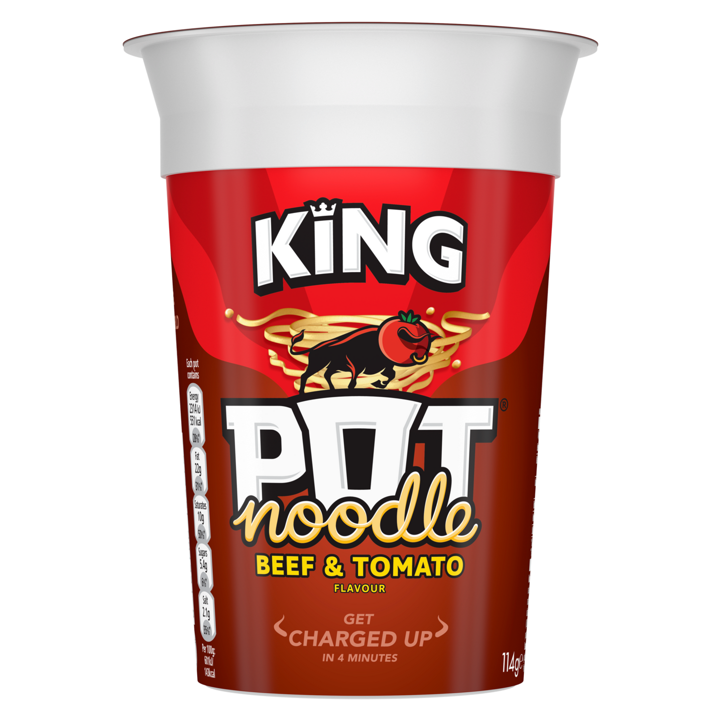 Pot Noodle King Beef & Tomato
