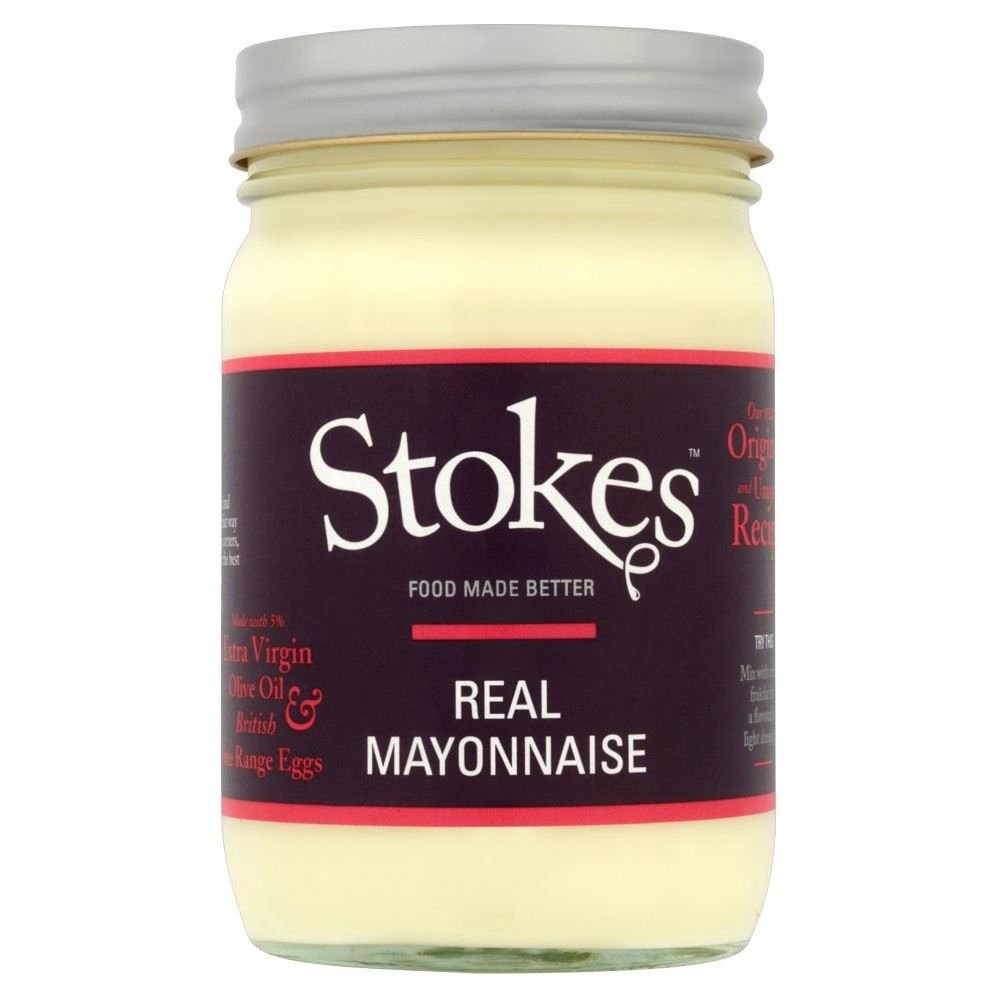 Stokes Real Mayonnaise with Ex Virgin Olive Oil, gluten free 345G