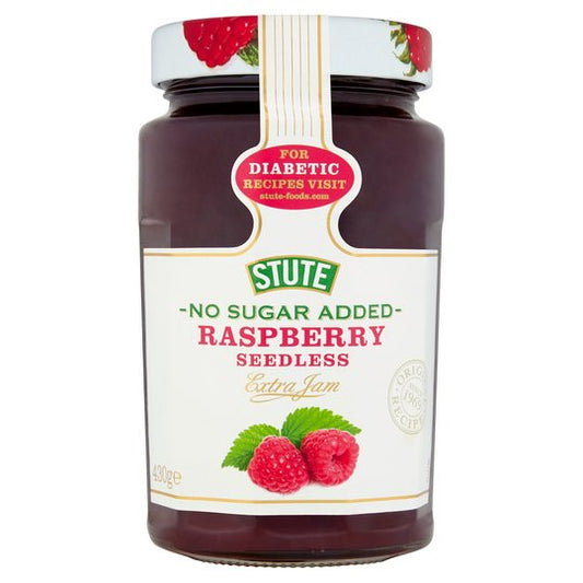 Stute No Sugar Added Diabetic Raspberry Seedless Extra Jam 430g