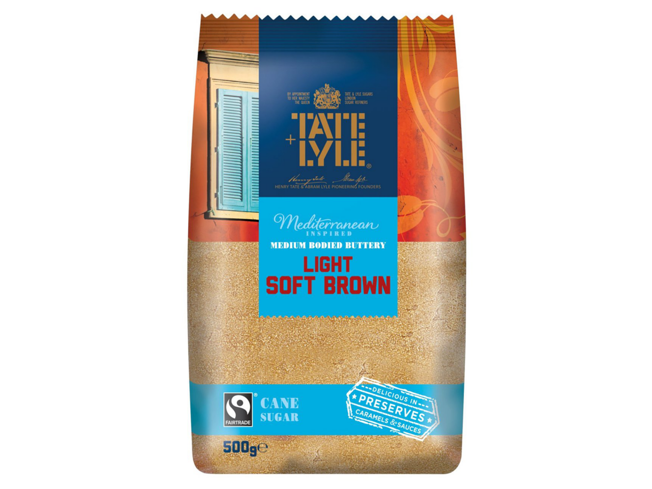Tate & Lyle Mediterranean Inspired Light Soft Brown Cane Sugar 500g
