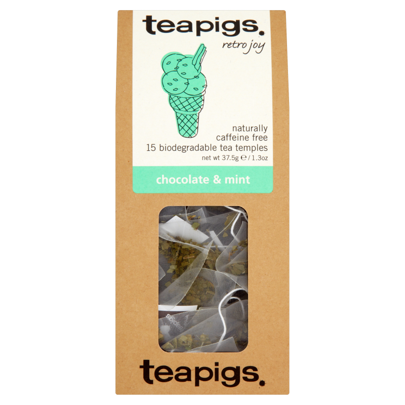 Teapigs Chocolate & Mint 15 Biodegradable Tea Temples 37.5g
