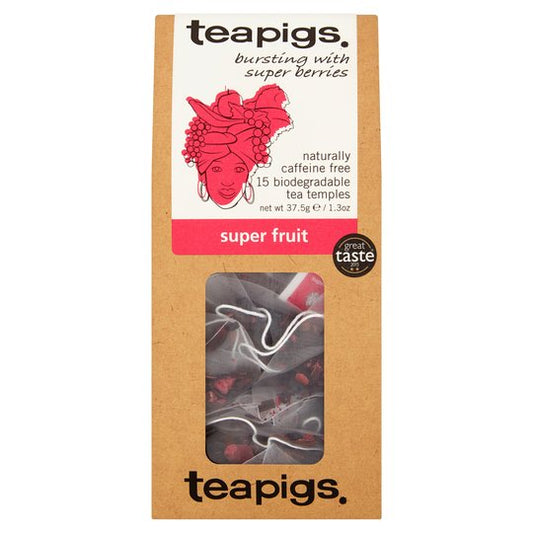 Teapigs Super Fruit 15 Biodegradable Tea Temples 37.5g