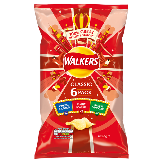 Walkers Classic Variety 6 x 25g