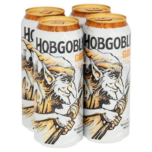 Wychwood Brewery Gold Hobgoblin Beer 4 x 500ml