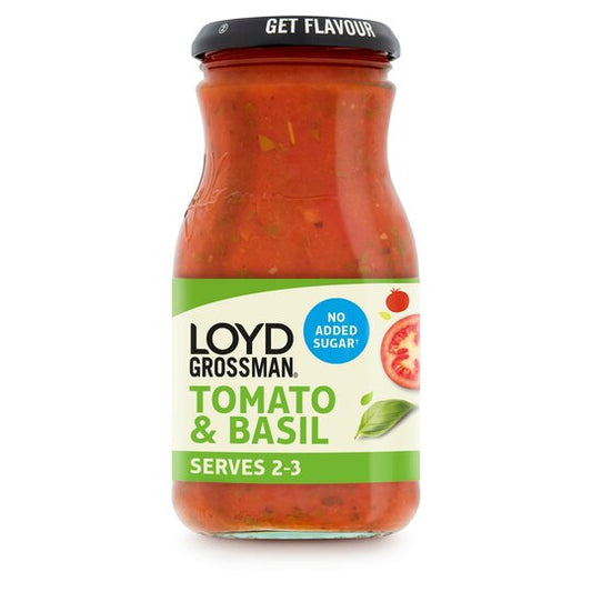 Loyd Grossman No Added Sugar Tomato & Basil Sauce 350G