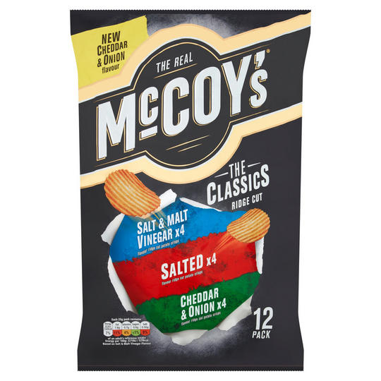 McCoy's Classic Variety Multipack Crisps 12 Pack