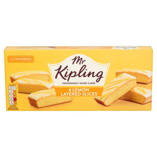 Mr Kipling 6 Lemon Layered Slices
