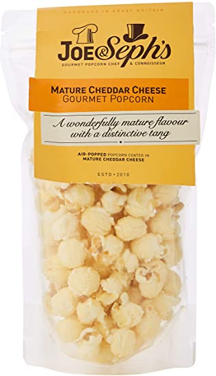 Joe & Sephs Mature Cheddar Cheese Gourmet Popcorn 70g