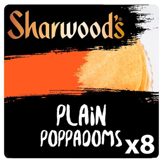 Sharwoods Ready To Eat Poppadoms 8Pk