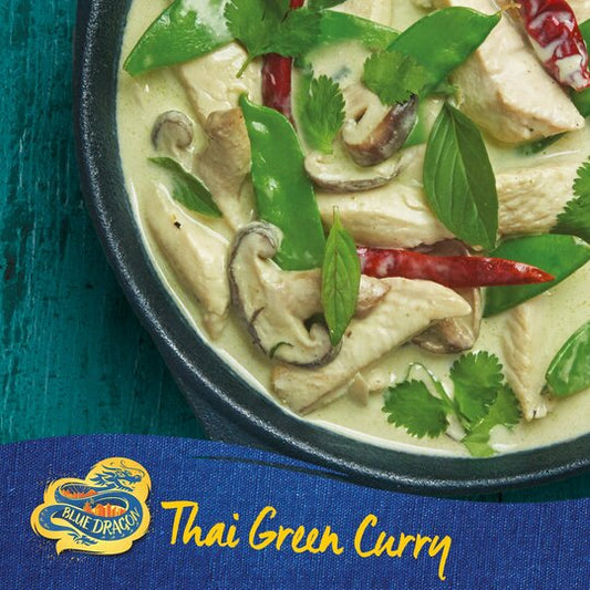 Blue Dragon 3 Step Thai Green Curry 253G with Fresh Meat Point Chicken 200g (meal for two)