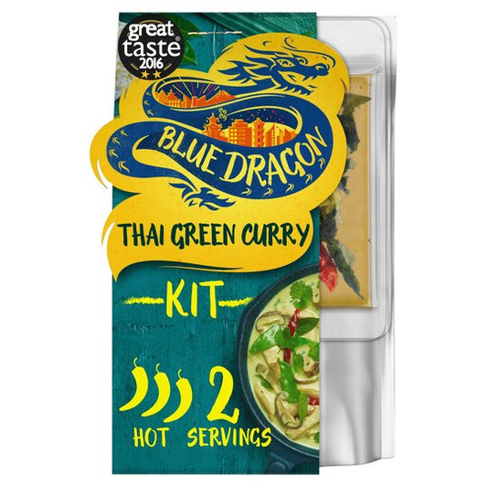 Blue Dragon 3 Step Thai Green Curry 253G with Fresh Meat Point Chicken 200g (meal for two)