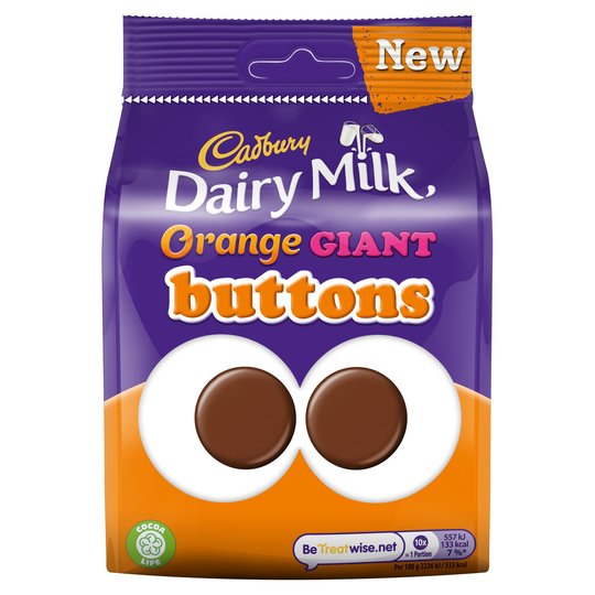 Cadbury Orange Giant Buttons 110g